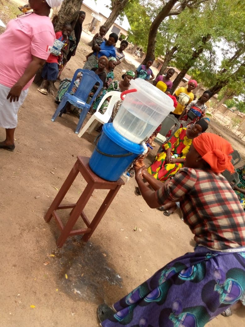 Community handwashing demonstration